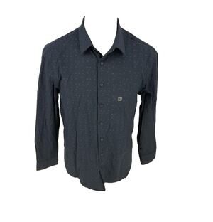 NEW Express Men M 15-15.5 Extra Slim Stretch Cotton Button Up Dress Shirt 65-2